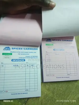 : A6 Receipt Books Printing: