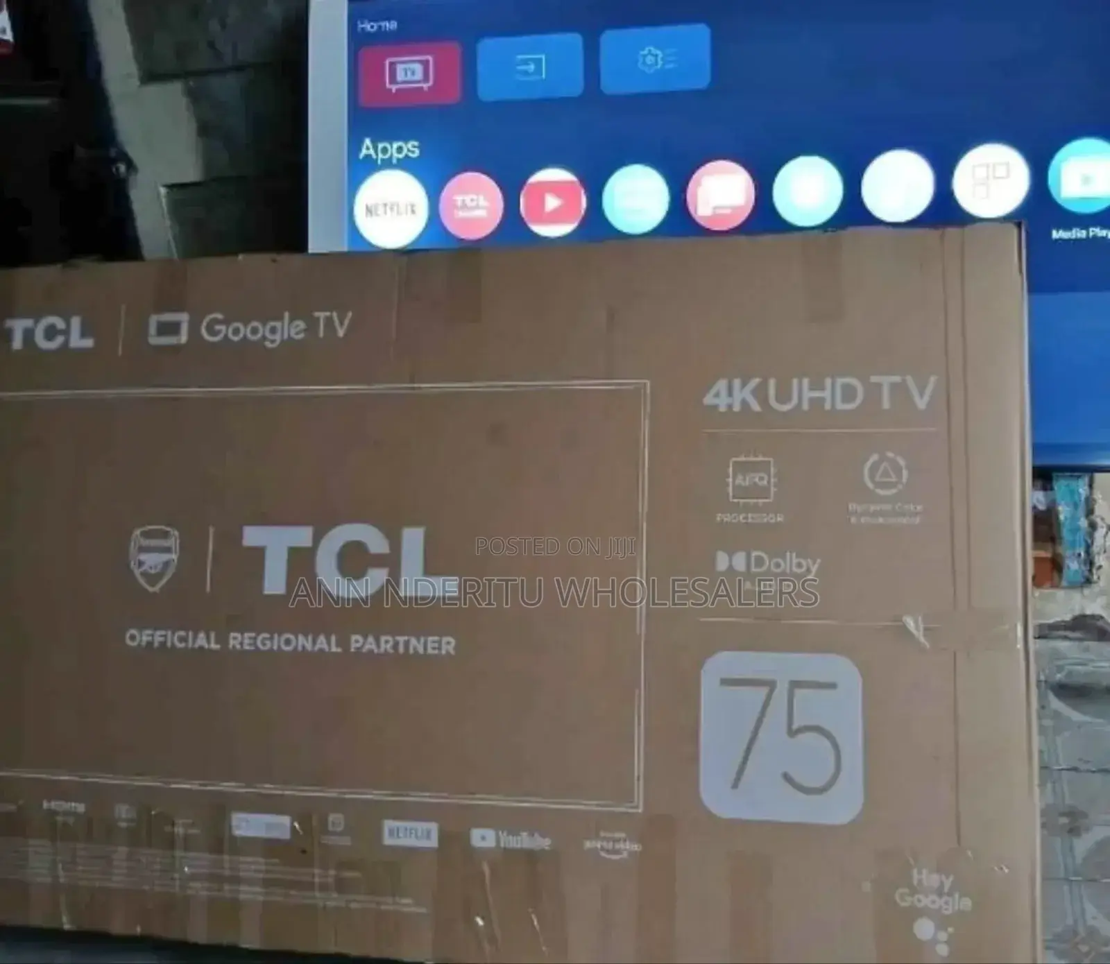 14 Months Warranty TCL 75 Inch Qled Tv