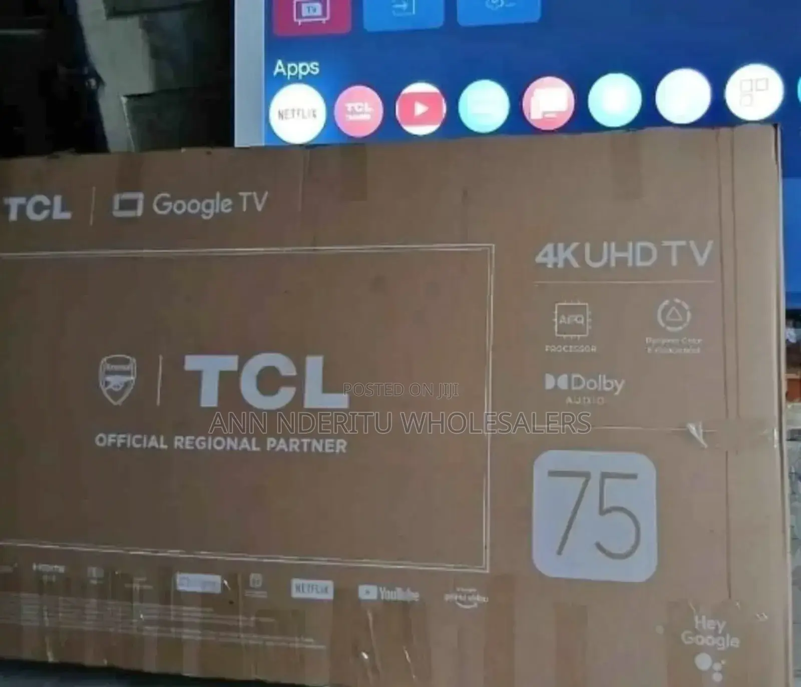 14 Months Warranty TCL 75 Inch Qled Tv