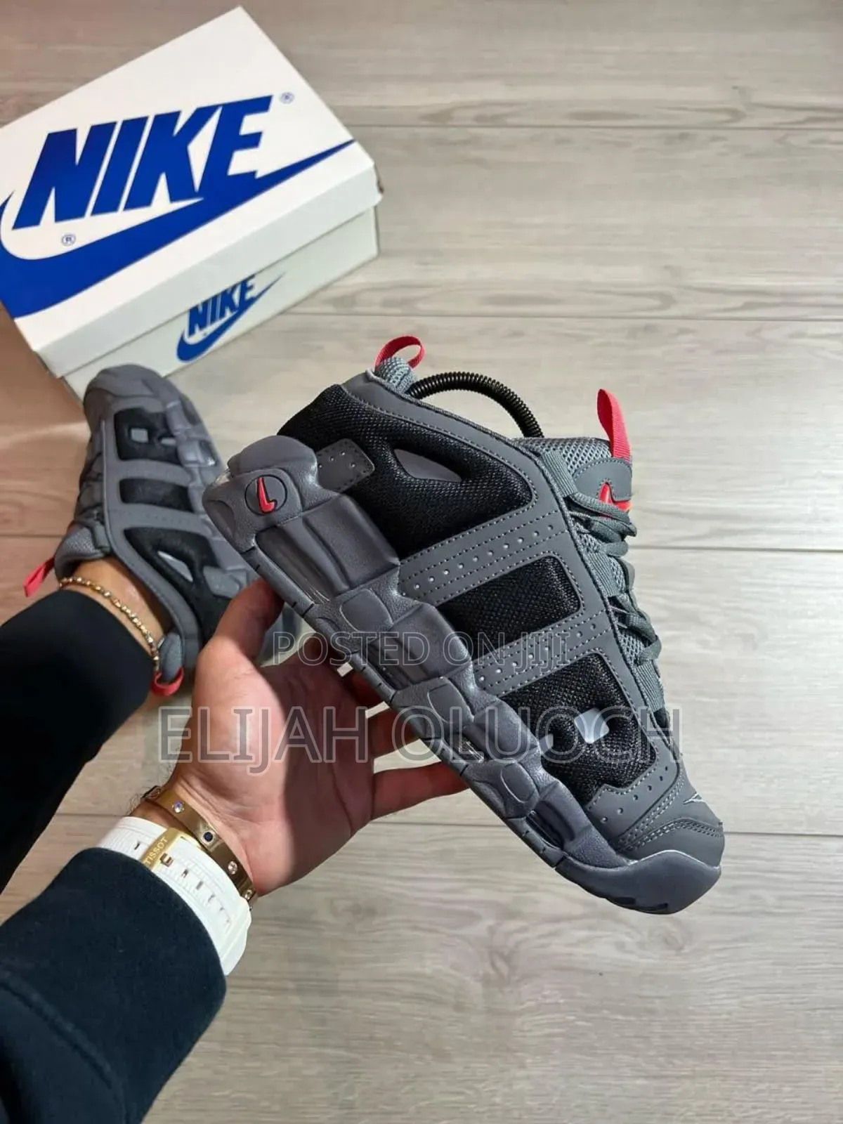 Nike  Air Max Uptempo “Grey And Black “