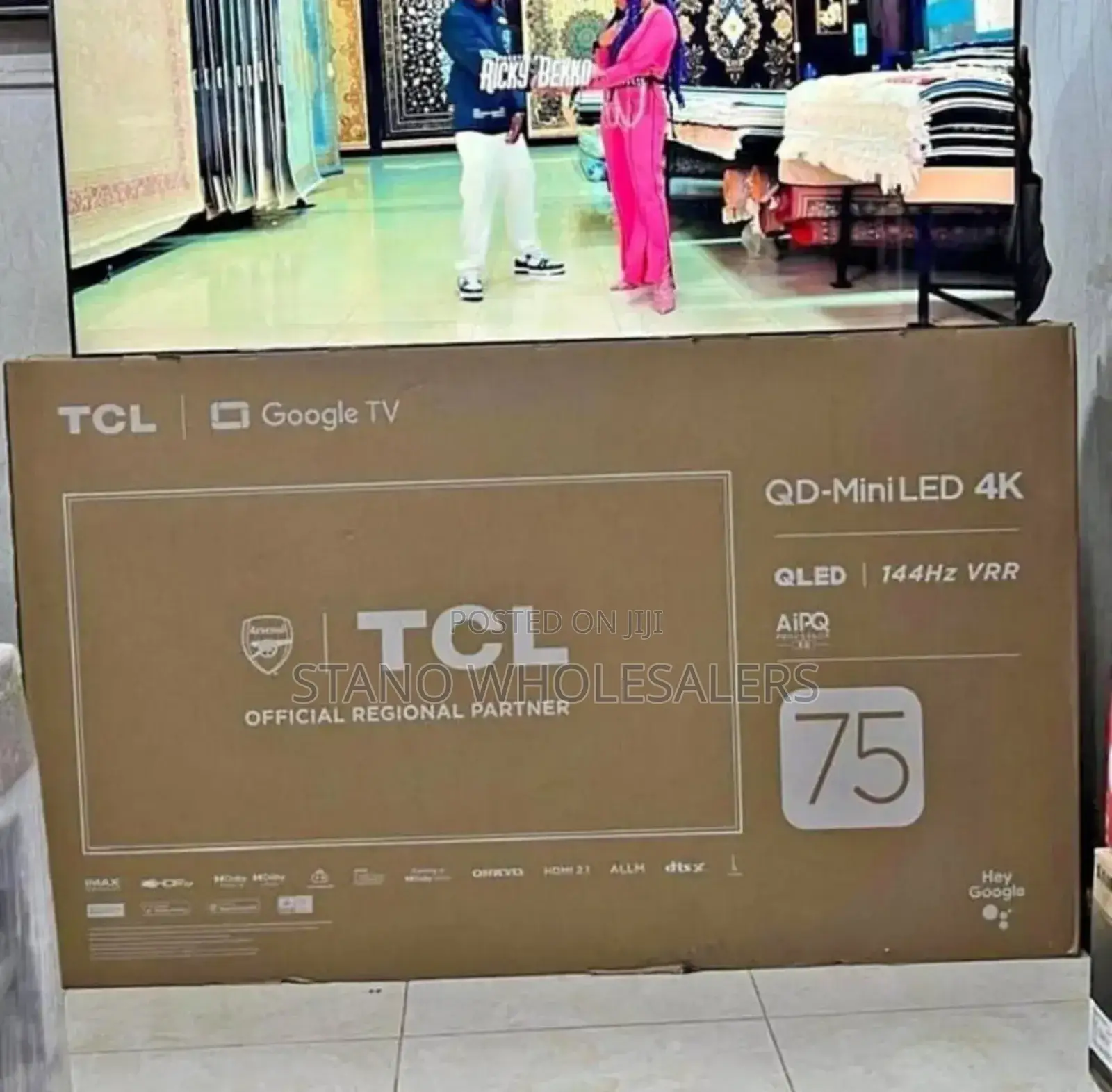 Youtube Netflix Prime Video TCL 75 Inch Qled Tv