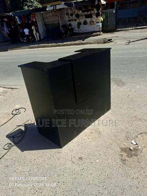 1.2m Black Reception Desk - thumbnail 2