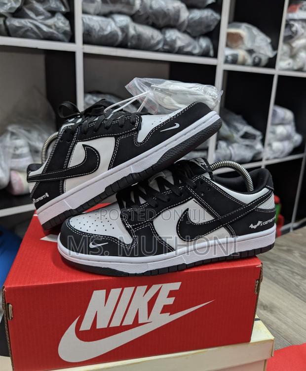 Nike Dunk Low "Black/White Sneakers in a Black and White Colorway - main view