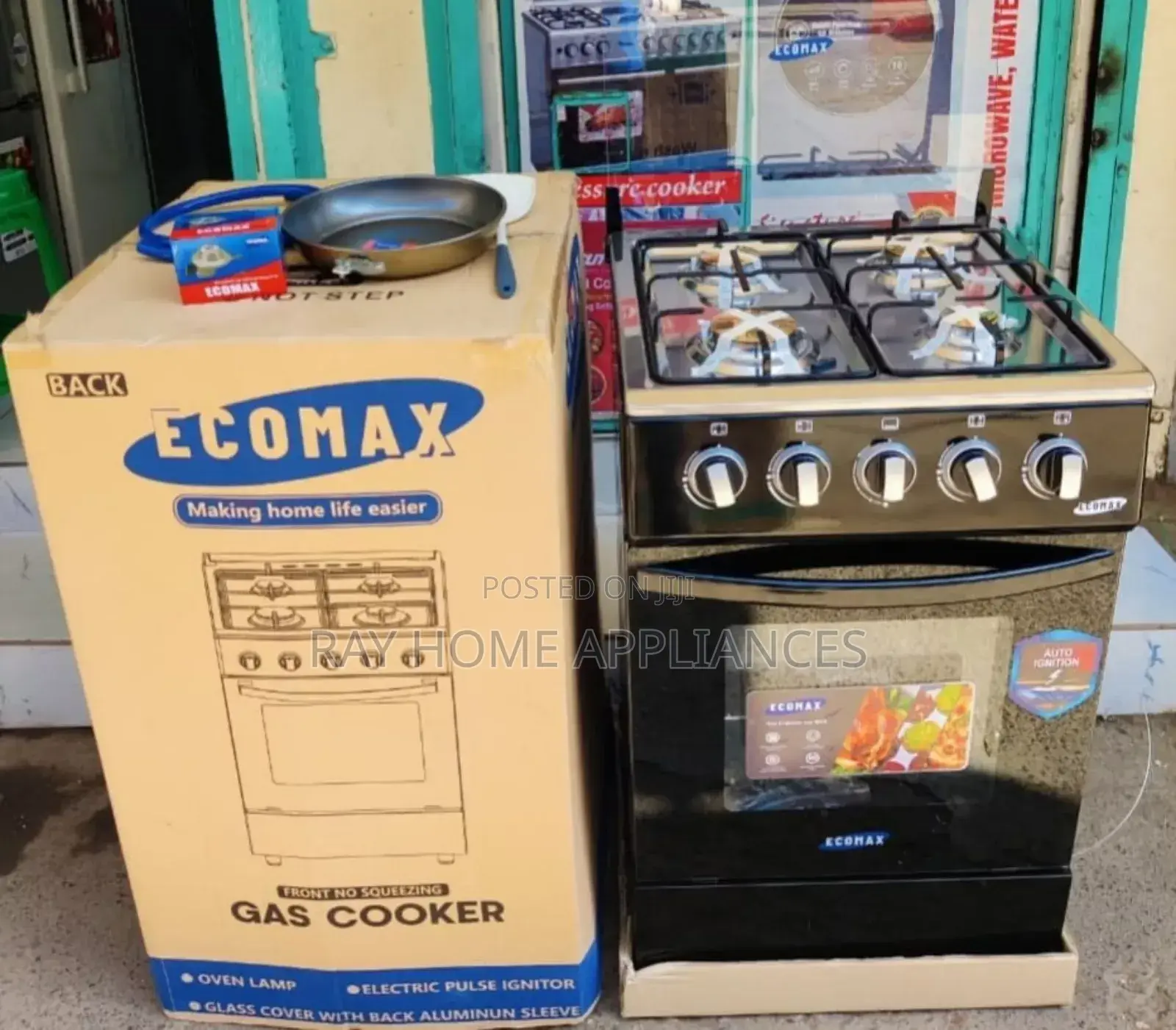 Full Gas Standing Cooker With Electricoven Ecomax With Gifts