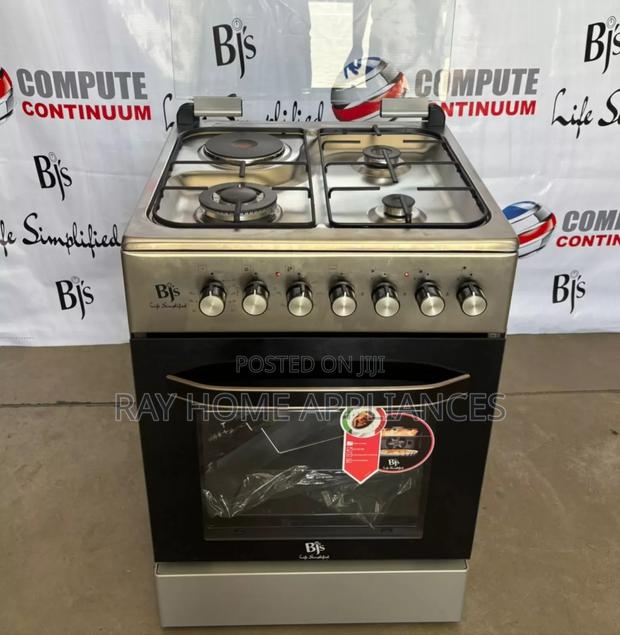 BJS Epic 60cm*60cm 3gas+1electric Plate Standing Cooker Electric Oven