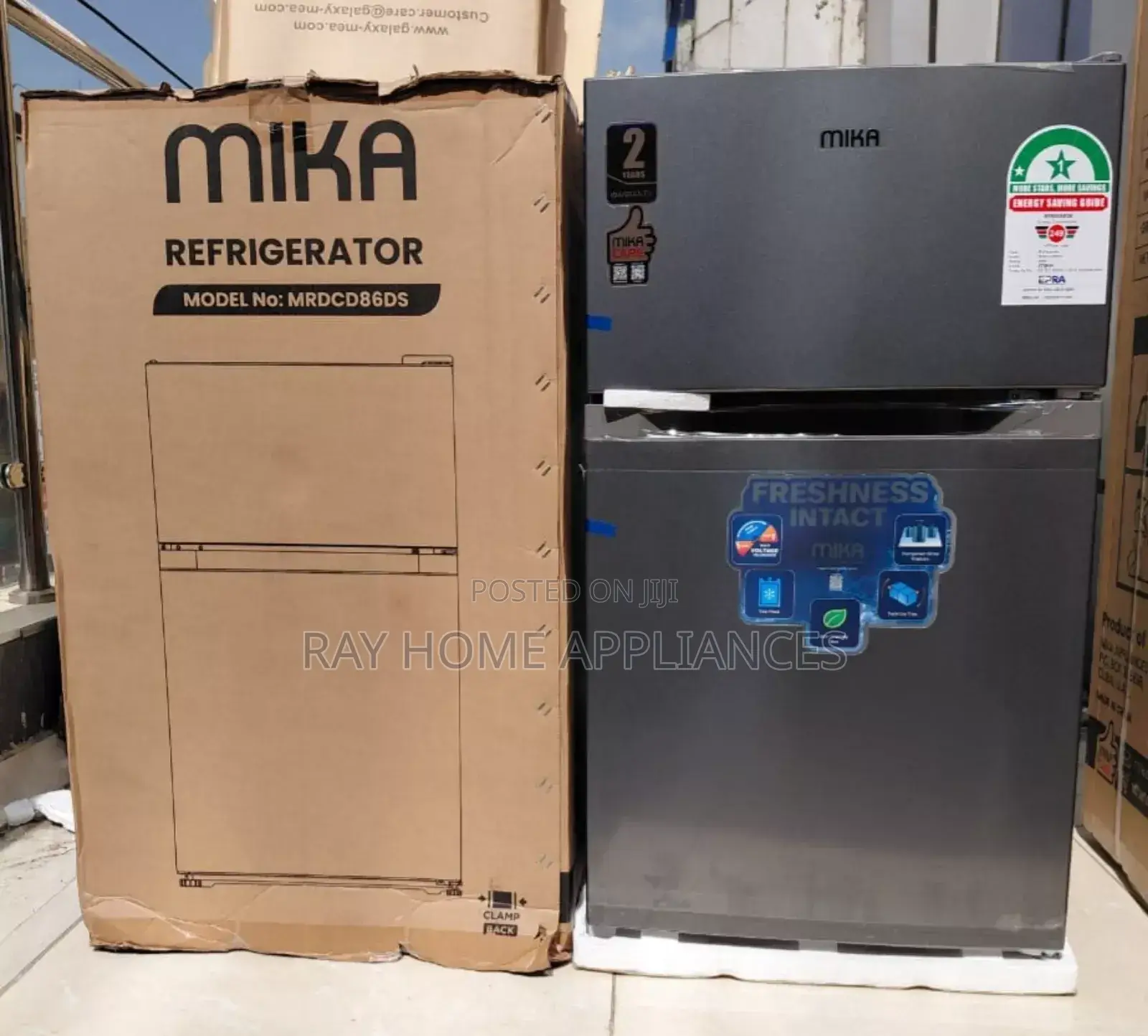 Mika 86 Litres Double Door Refrigerator