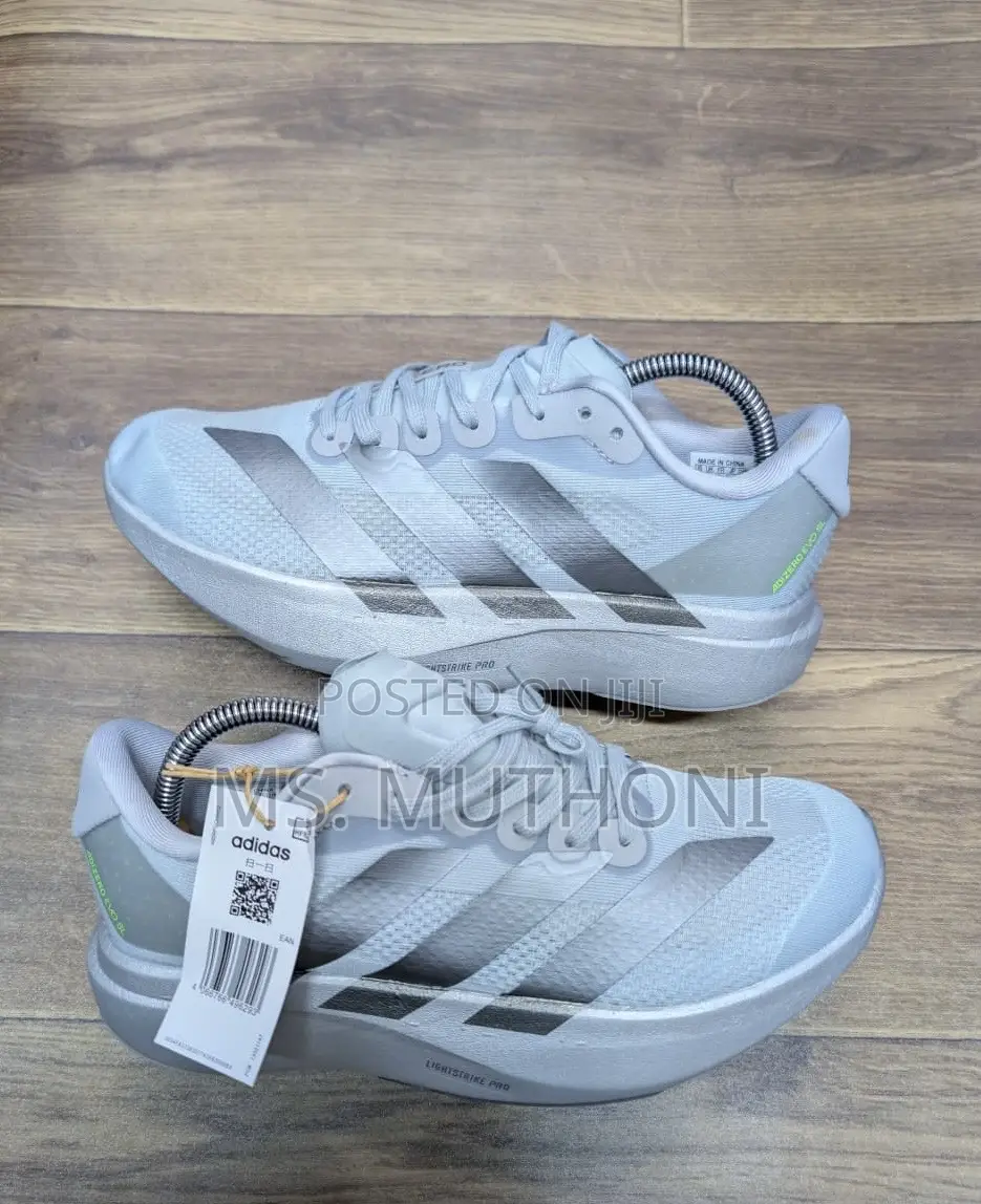 Sillver/Grey Adidas Adizero Evo Sl Running Shoes