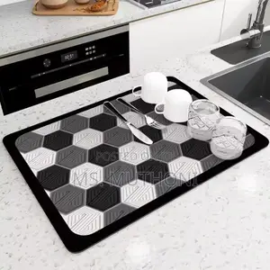 *Super Absorbent Diatom Nonslip Dish Drain Mat /Dish Drying Mat*