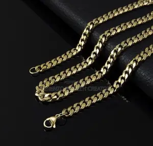 Gold Cuban Link Stylish Necklace