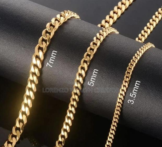 Gold Cuban Link Stylish Necklace - thumbnail 3