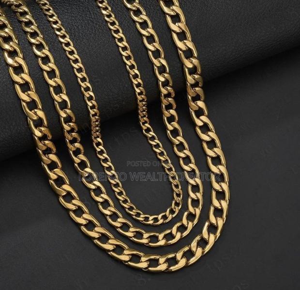 Gold Cuban Link Stylish Necklace - thumbnail 4