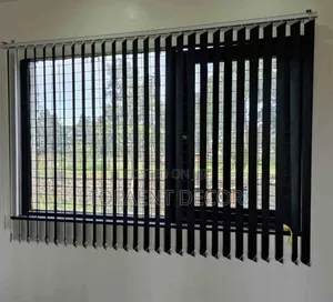 Work In Comfort With Light Control Of Vertical Office Window Blinds