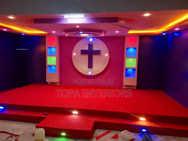 4mm Thick Non Fluffy Easy to Clean Church Altar Wall to Wall Carpets