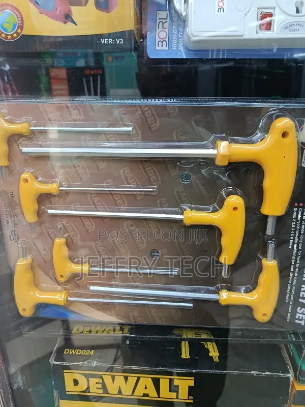 Raider T-Handle Hex Key Set, Also Known as Allen Keys.