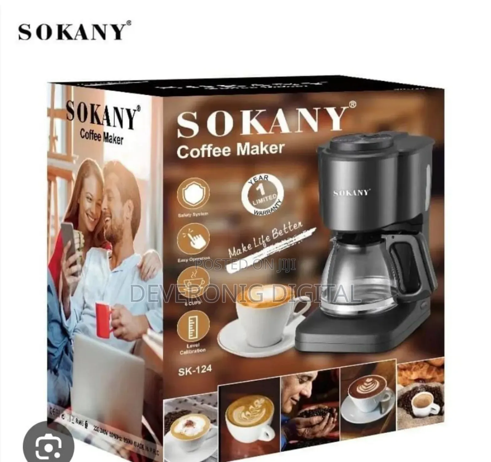 *Sokany Coffee Maker Sk-124*
