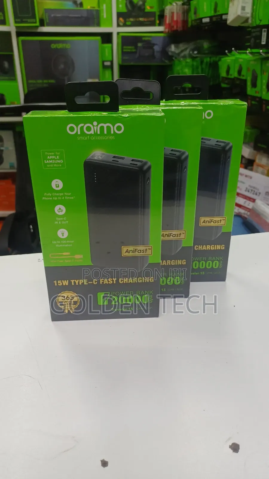 Oraimo Traveler 15 Flash 20000mah Power Bank .