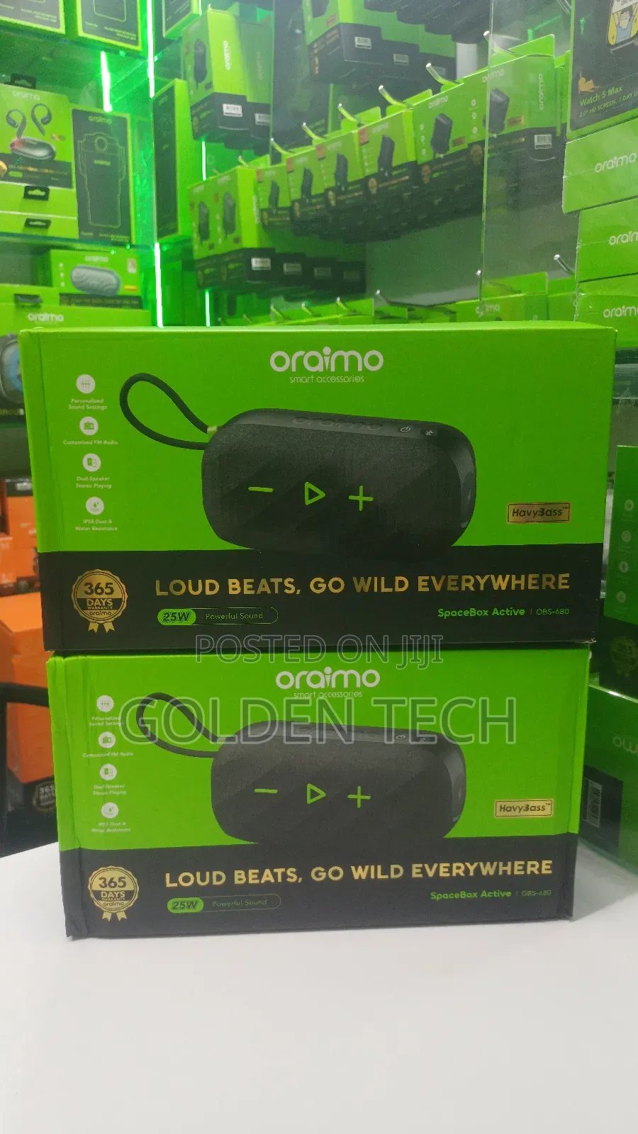 Oraimo Spacebox Active Portable 25w Outdoor Speaker.