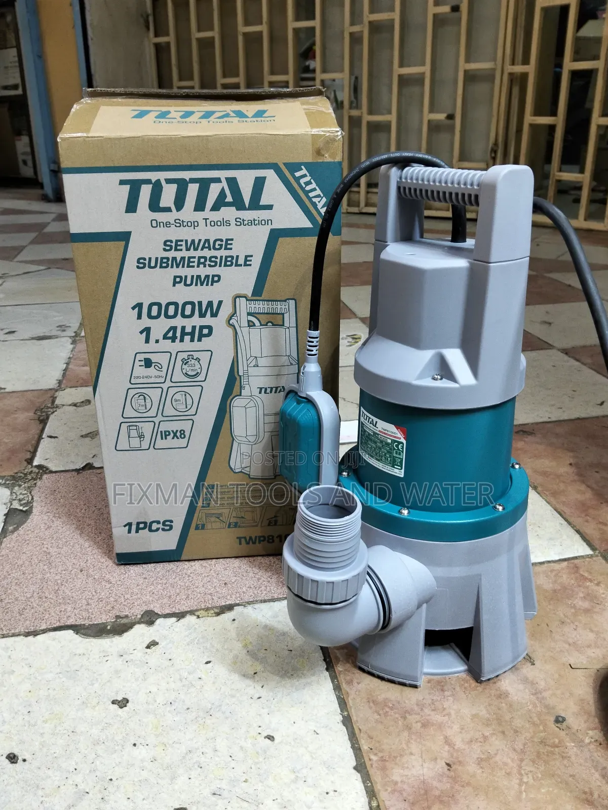 Total Sewage Pump 1.4 Hp 2 Inches