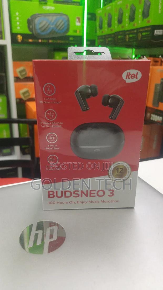 Itel Buds Neo 3 Bluetooth 5.0 Earbuds With 100 HRS Long Battery Life