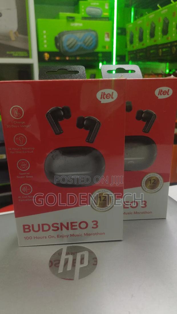 Itel Buds Neo 3 Earbuds – Ai Noise Cancellation 100 HRS Playtime