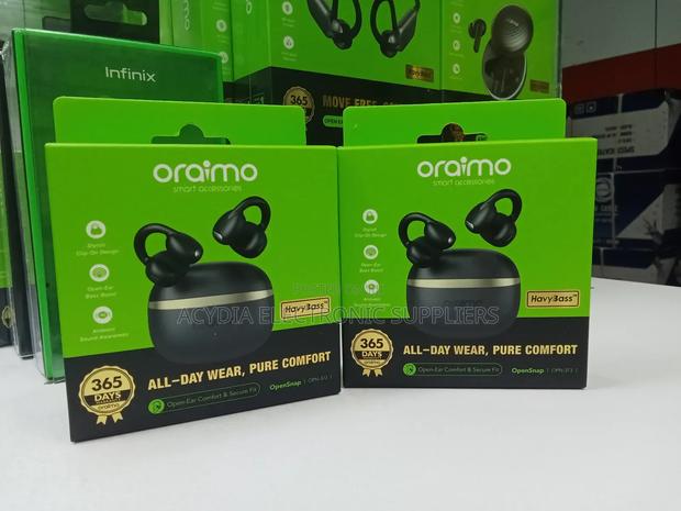 Oraimo Opensnap Open Ear Bluetooth Earbuds 26 Hours Play Time - main view