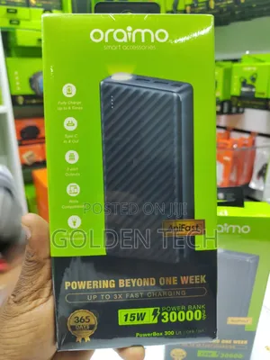 Oraimo Powerbox 300 Lit 30000mah Fast Charging Power Bank