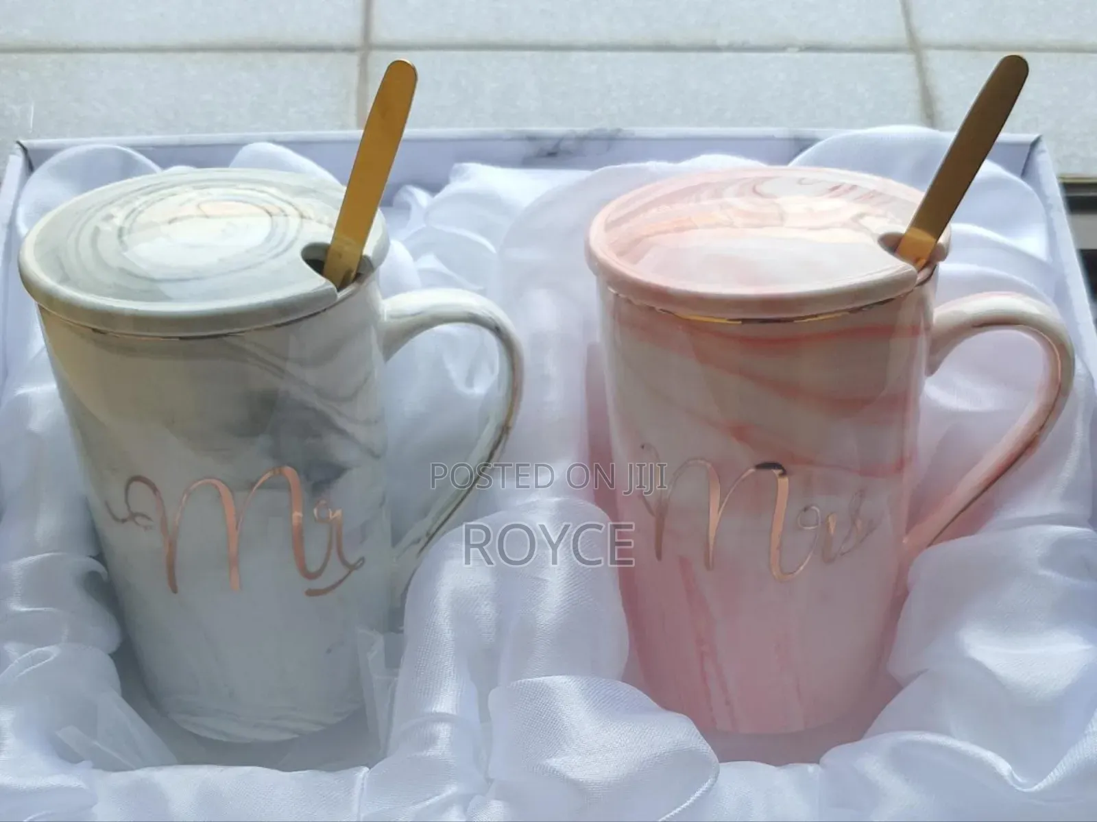 Mr Mrs Ceramic Gift Mug Set