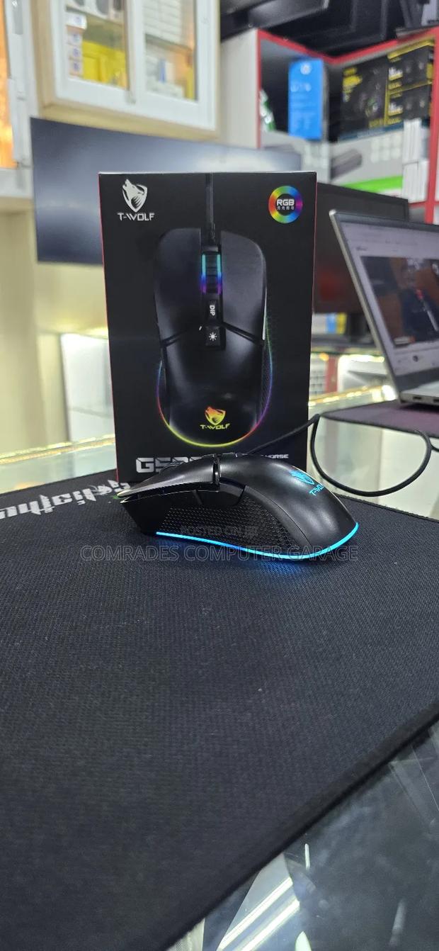 Gaming Wired T -Wolf Mouse RGB Light - thumbnail 2