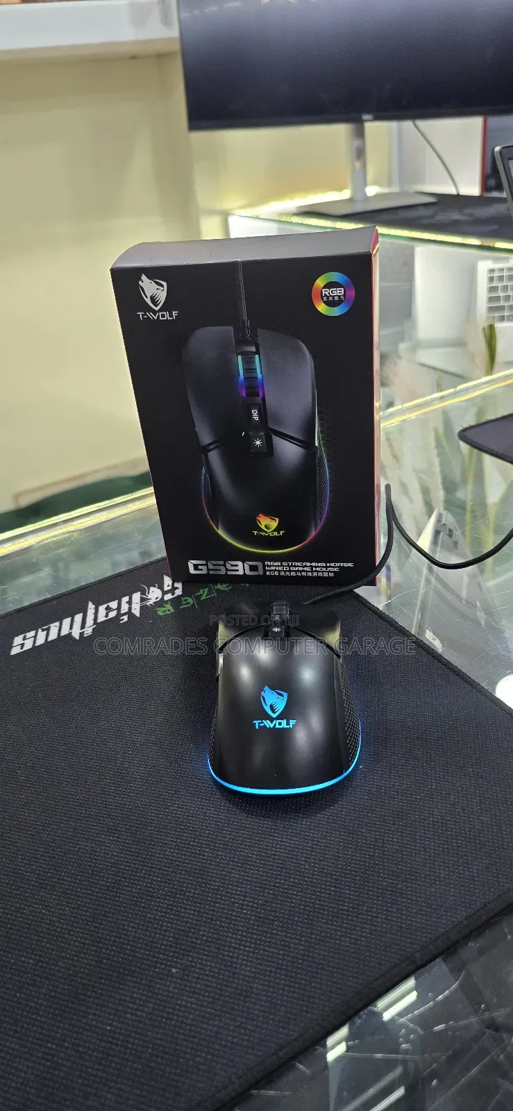 Gaming Wired T -Wolf Mouse RGB Light