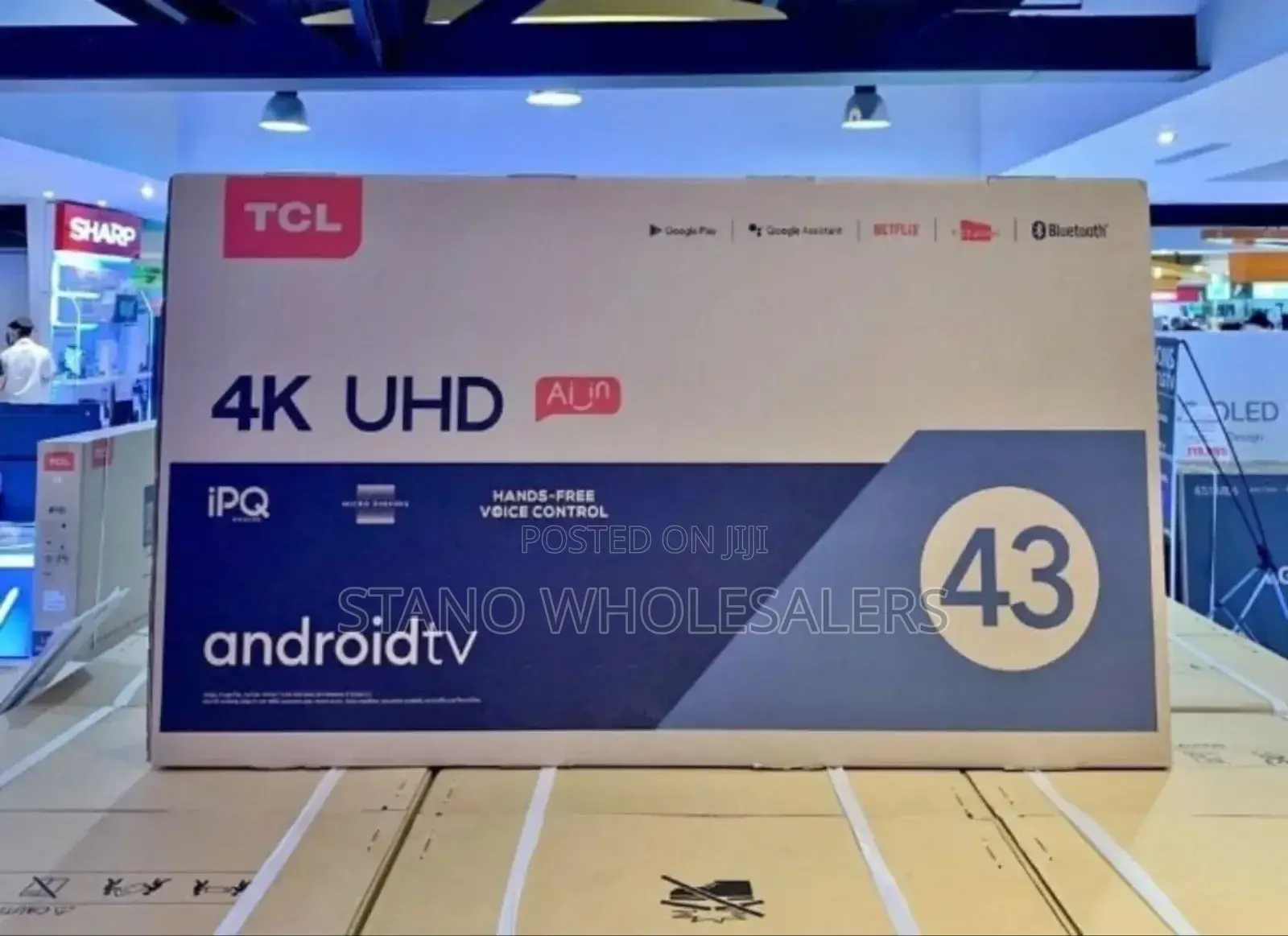 With Warranty TCL 43 Inch 4 K Android Television