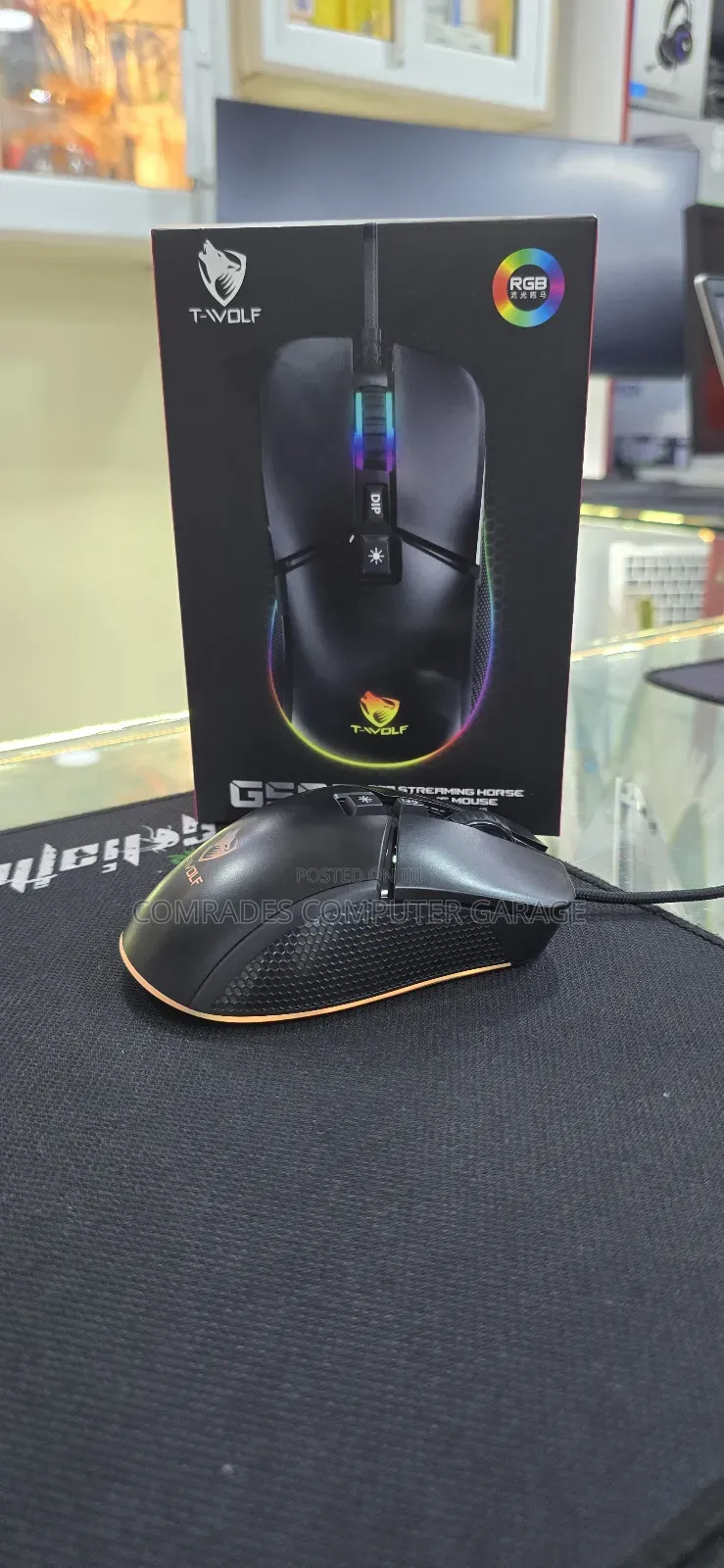 T-Wolf G590 Wired RGB Gaming Mouse.