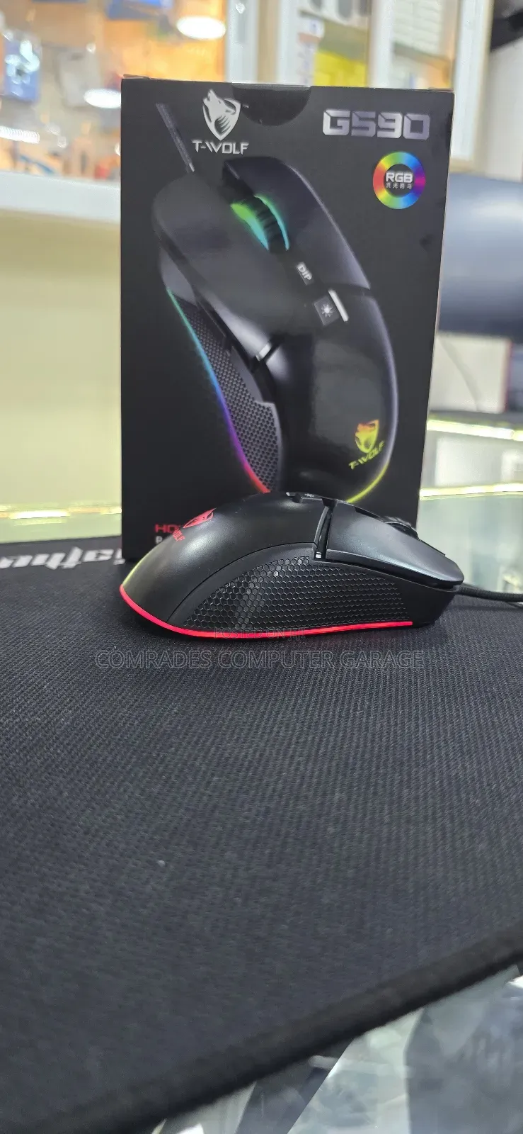 T-Wolf G590 Wired RGB Gaming Mouse.