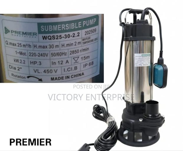 Sewage Pump With Cutter 3hp - main view