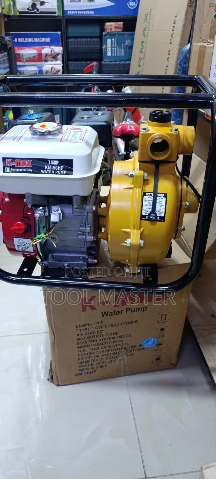 K Max High Pressure Water Pump/ Petrol Engine 2" High Pressure Pump