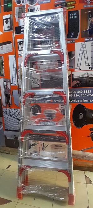 5 Steps + 5 Steps Double Sided Aluminum Ladder - thumbnail 2