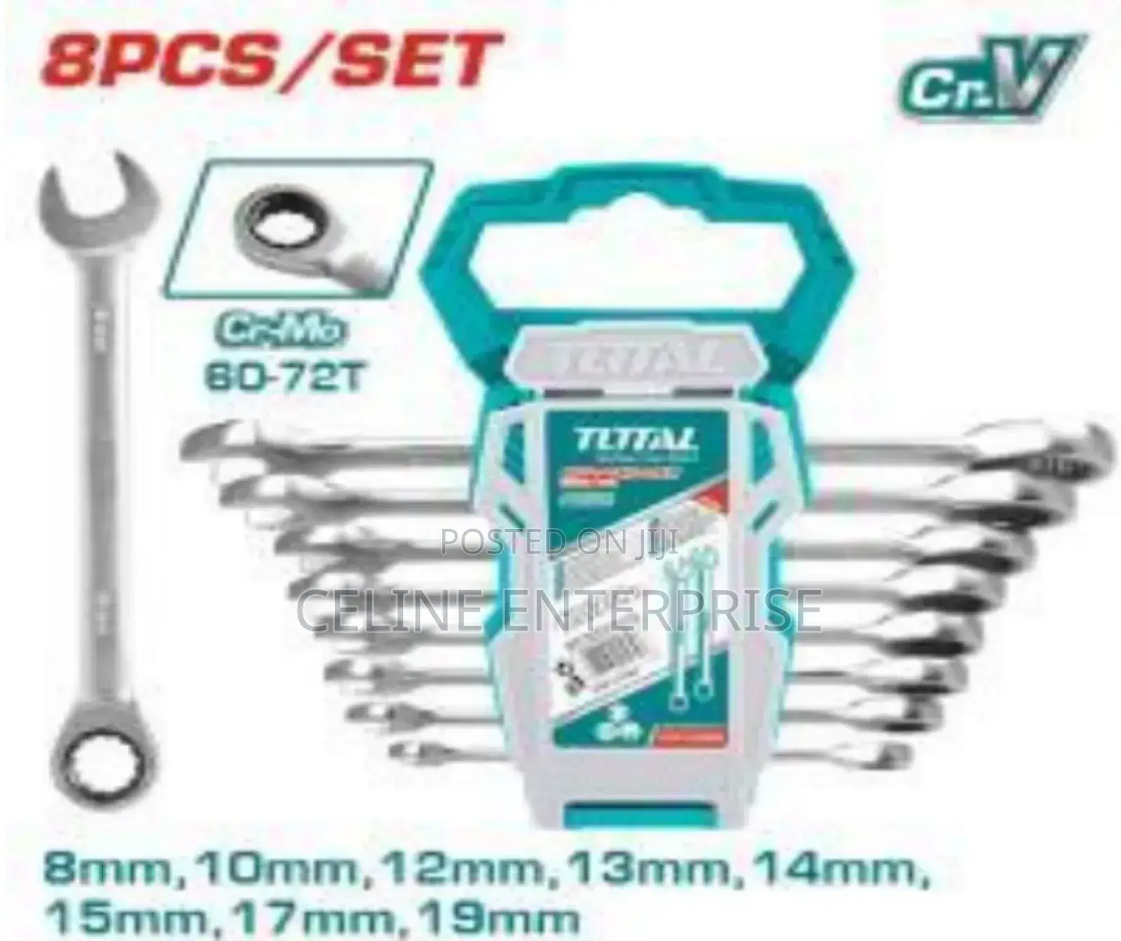 8 PCS Ratchet Spanner Set