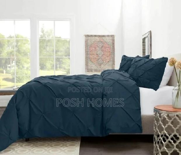 Black Pintuck Duvet Cover Set - main view