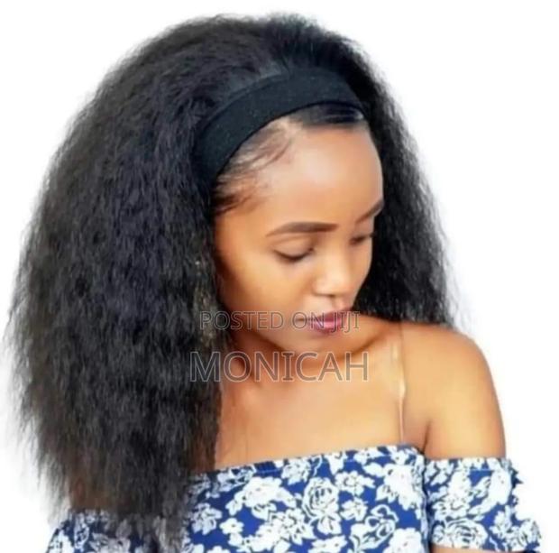 Natural Yaki Headband Wig - main view