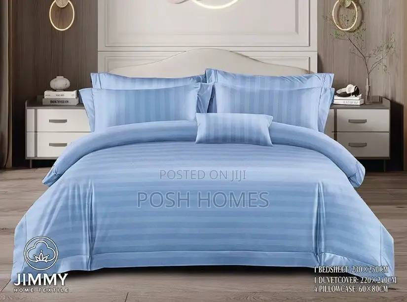 Blue Quality Stripped Duvet Cover
