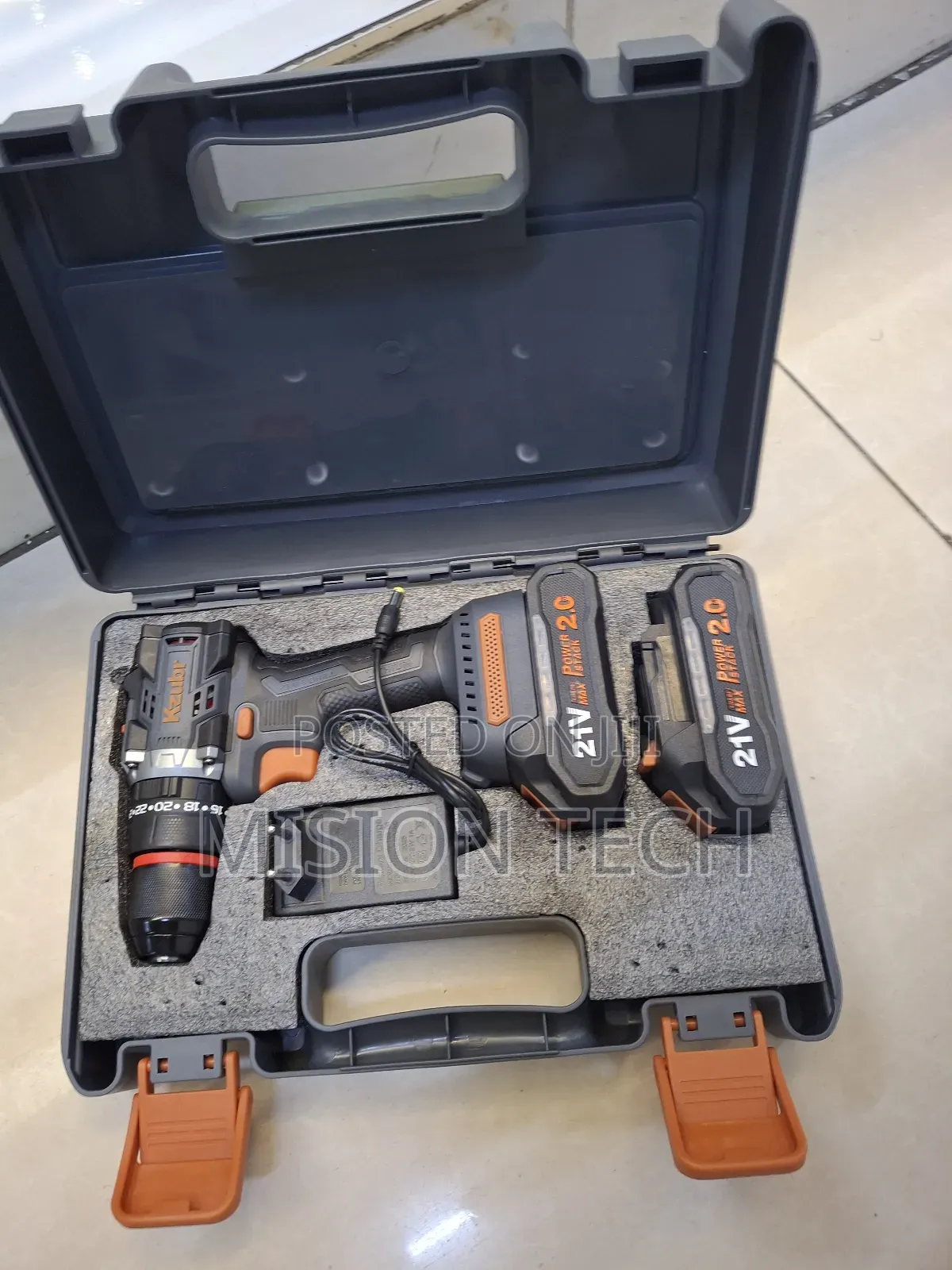 Kzubr 21v Brushless 2 Speed Cordless Drill 
