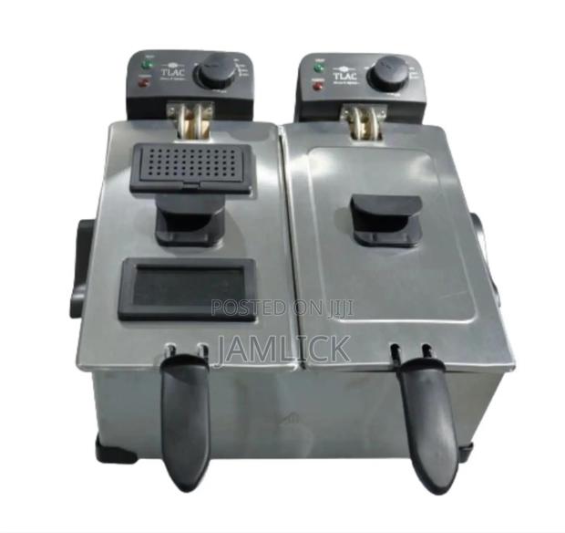 Tlac Double Deep Fryer - 6l Double Pots - Ab