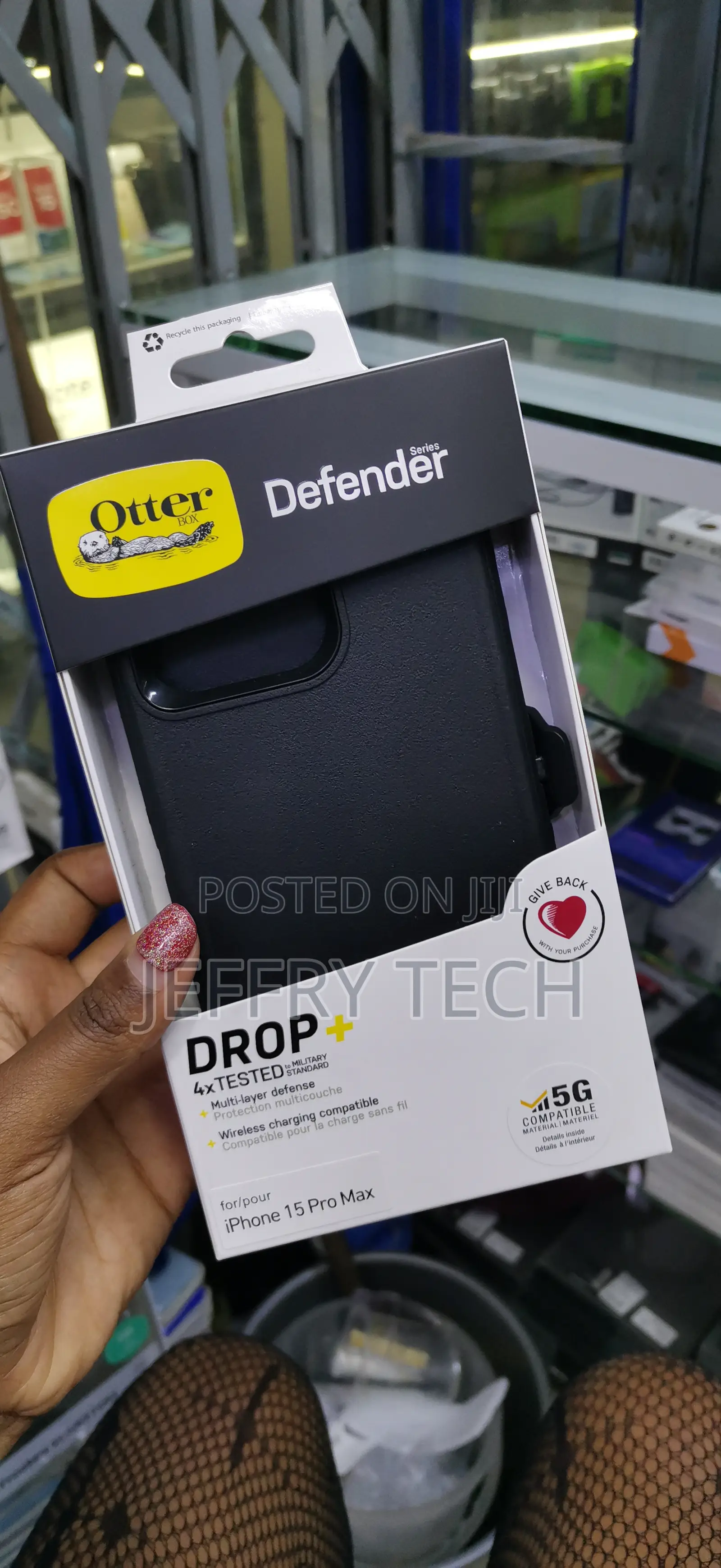 Rokii Otterbox iPhone 15 Pro Max Defender Rugged Durable