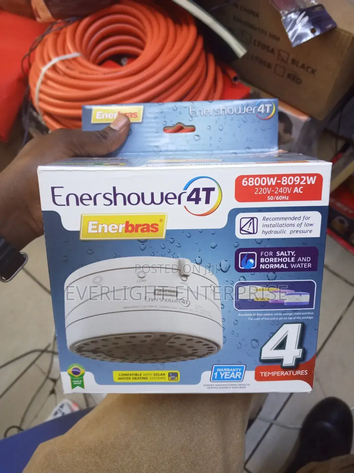 Salty Water/Borehole Water Enershower 4t