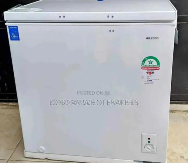 Colour Grey. New. One 200l Ailyons Freezer. New Ones