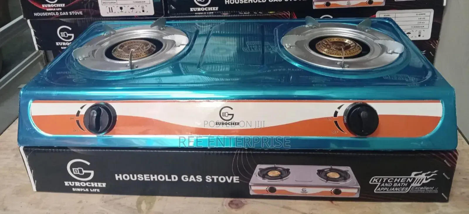 *Eurochef *2 Burner Stainless Steel Table Top Cooker