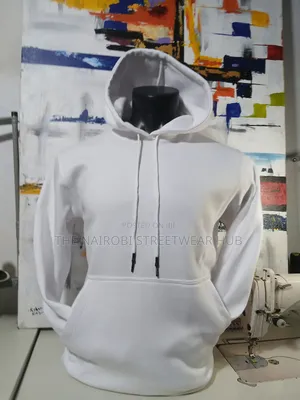 Heavy Cotton White Hoodie