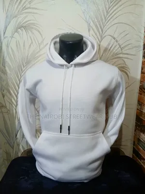 Heavy Cotton White Hoodie