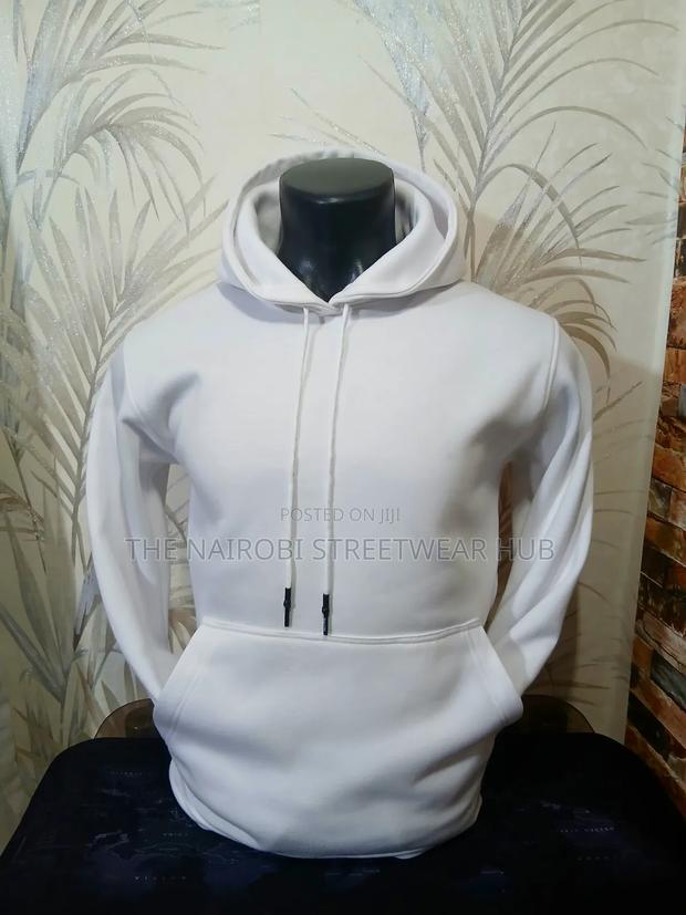 Heavy Cotton White Hoodie - thumbnail 4