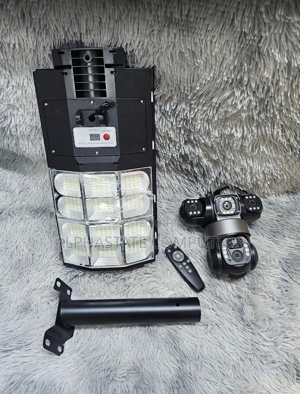 Solar Camera Outdoor With Flood Light Motion Sensor and Remote Control - main view
