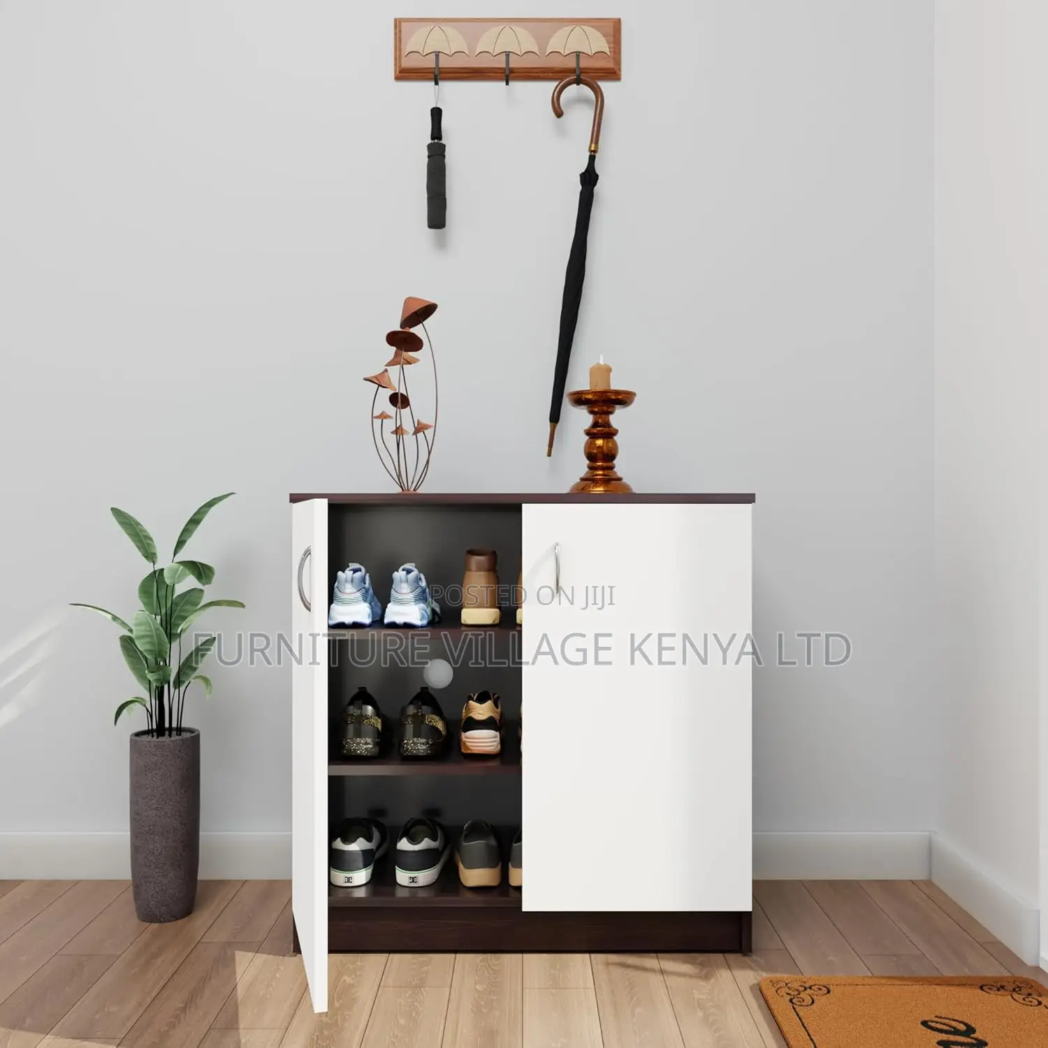 2-door Wooden Office Credenza Cabinet